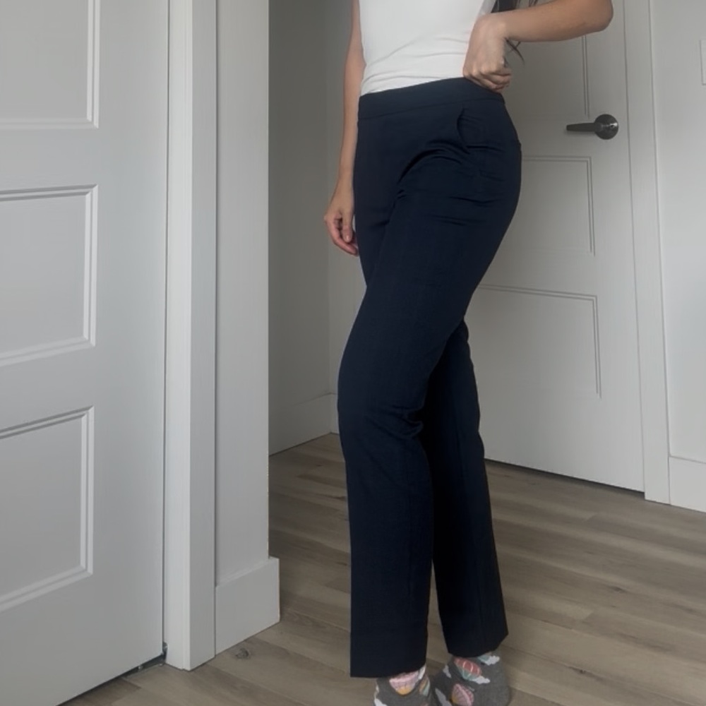 NWT Zara Navy Trousers | Size 34